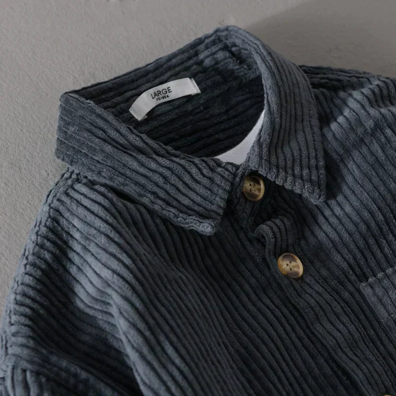 LAURENT MONACO | CHEMISE EN VELOURS CÔTELÉ