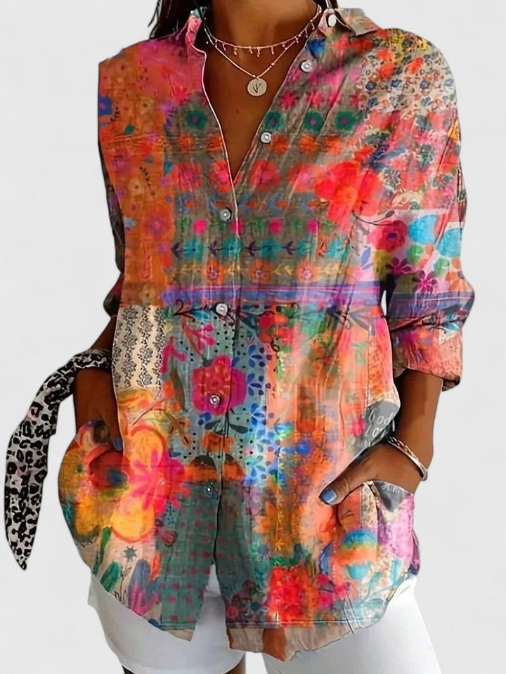 MOREAU LYON | BLOUSE IMPRIMÉE CLASSIQUE POUR FEMME