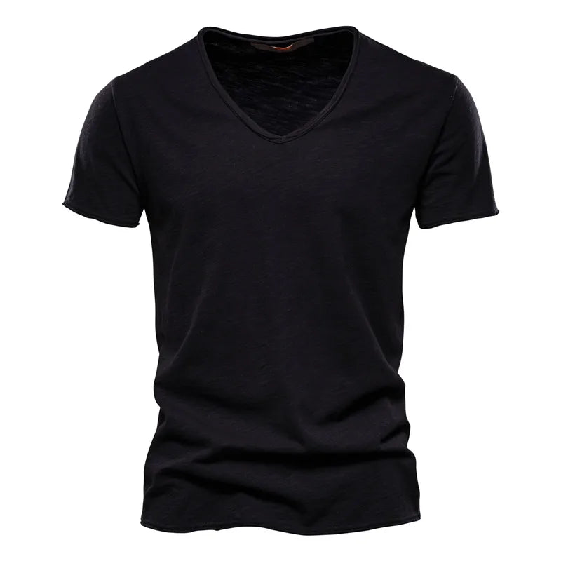 ROUSSEL PARIS | T-SHIRT COL V EN COTON POUR HOMME