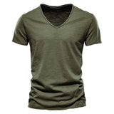 ROUSSEL PARIS | T-SHIRT COL V EN COTON POUR HOMME