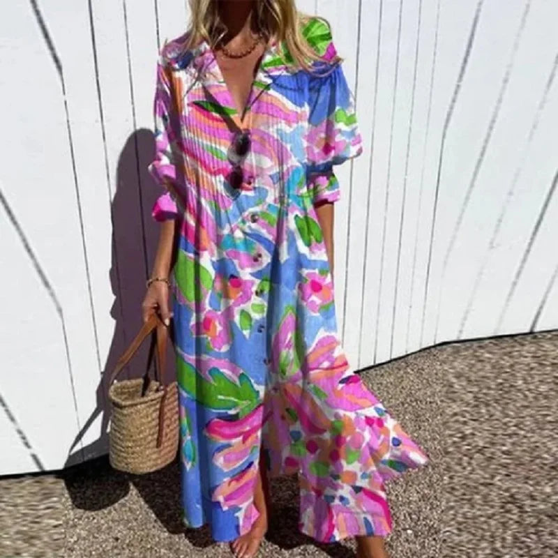 ROUSSEL PARIS | ROBE MAXI IMPRIMÉE POUR FEMMES