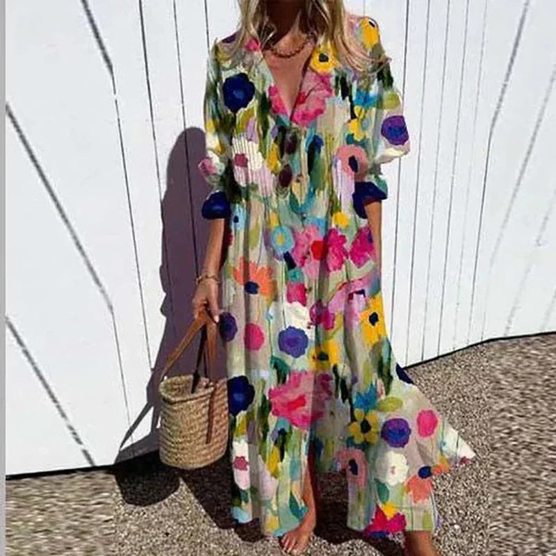 ROUSSEL PARIS | ROBE MAXI IMPRIMÉE POUR FEMMES