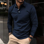 LAURENT MONACO | POLO CLASSICA À MANCHES LONGUES POUR HOMME