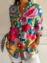 ROUSSEL PARIS | Blouse colorée à imprimé fantaisie