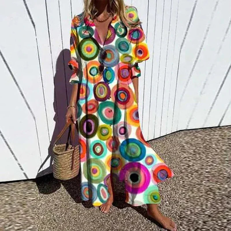 ROUSSEL PARIS | ROBE MAXI IMPRIMÉE POUR FEMMES