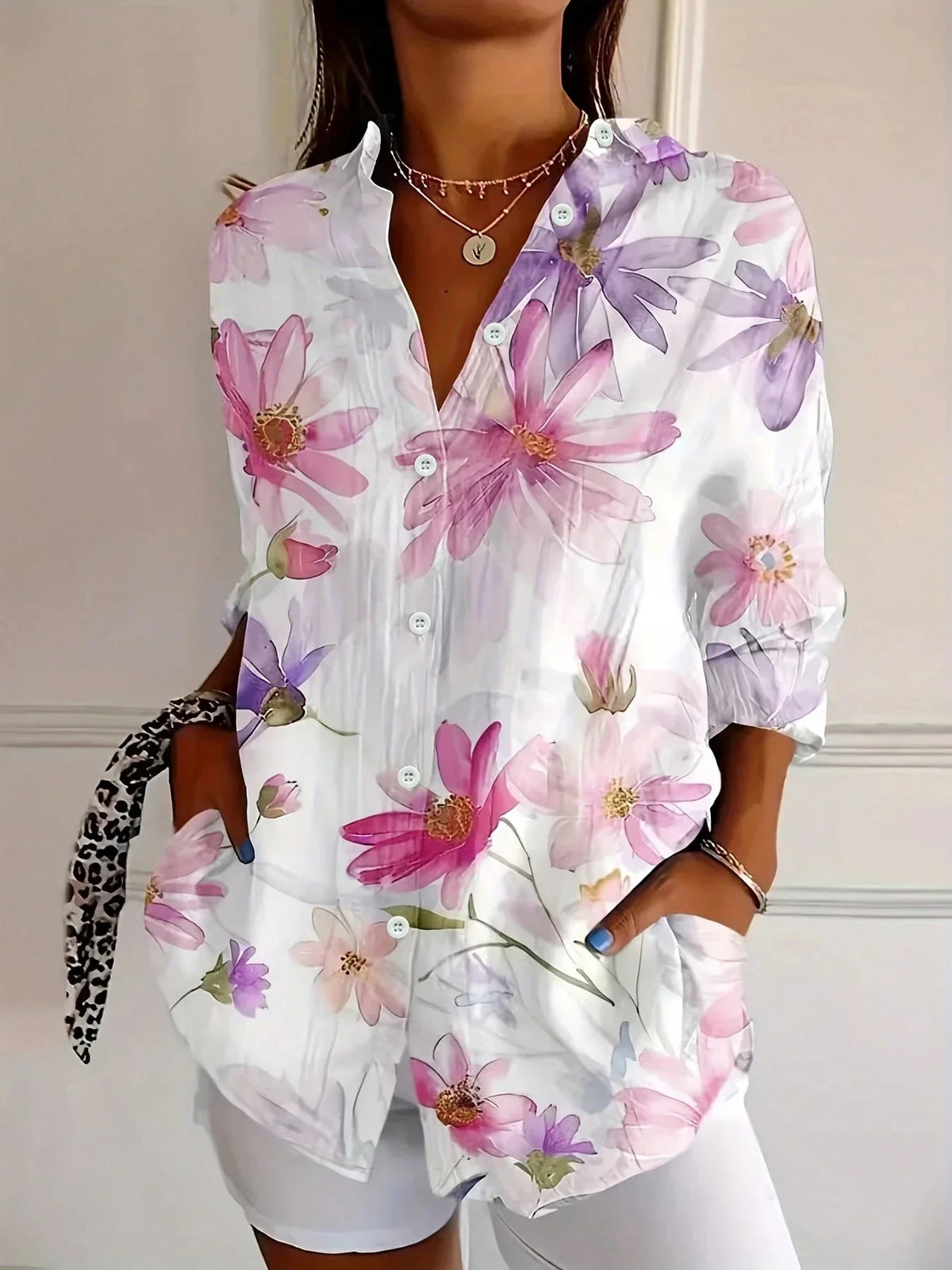 ROUSSEL PARIS | Blouse colorée à imprimé fantaisie