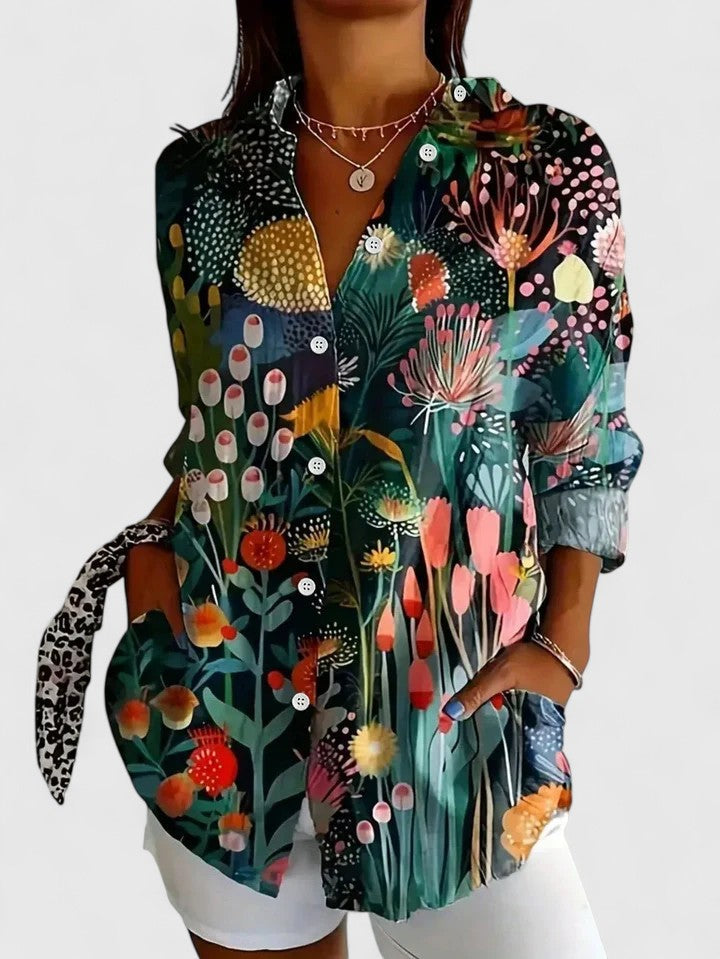 MOREAU LYON | BLOUSE IMPRIMÉE CLASSIQUE POUR FEMME