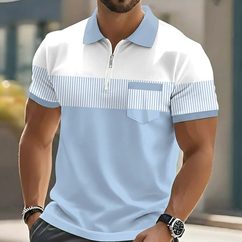 ROUSSEL PARIS | Polo élégant à fermeture zippée