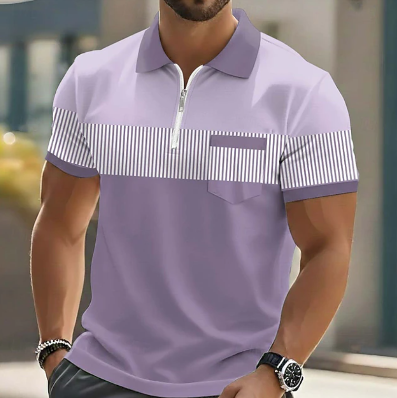 ROUSSEL PARIS | Polo élégant à fermeture zippée