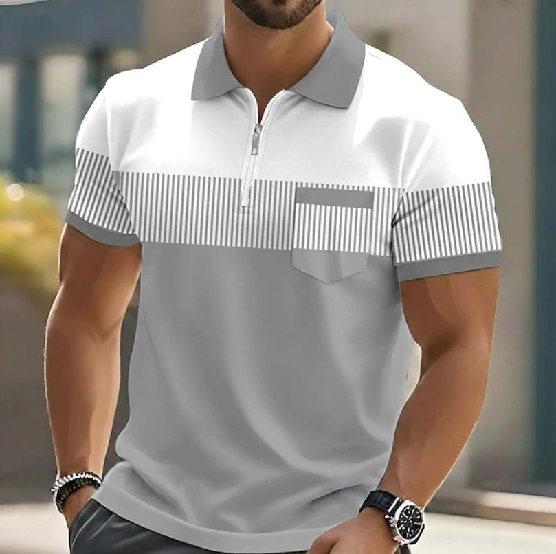 ROUSSEL PARIS | Polo élégant à fermeture zippée
