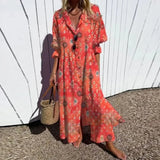 MOREAU LYON | ROBE MAXI IMPRIMÉE POUR FEMMES