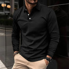 LAURENT MONACO | POLO CLASSICA À MANCHES LONGUES POUR HOMME
