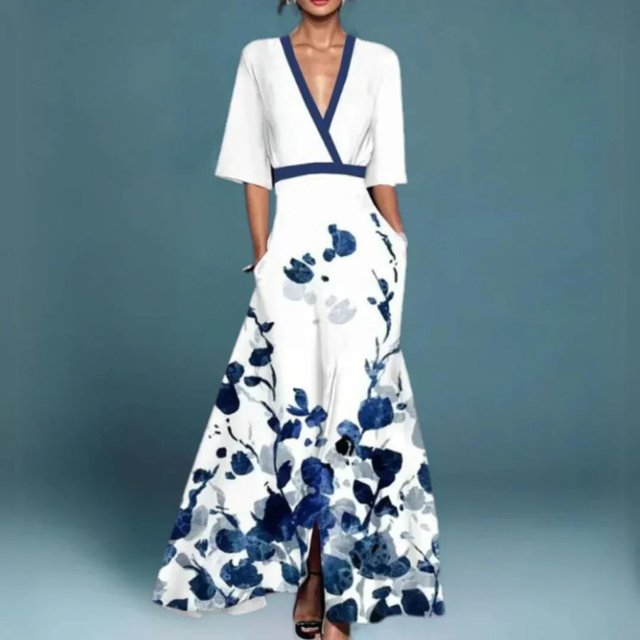 ROUSSEL PARIS | Robe Maxi Élégante à Imprimé Floral