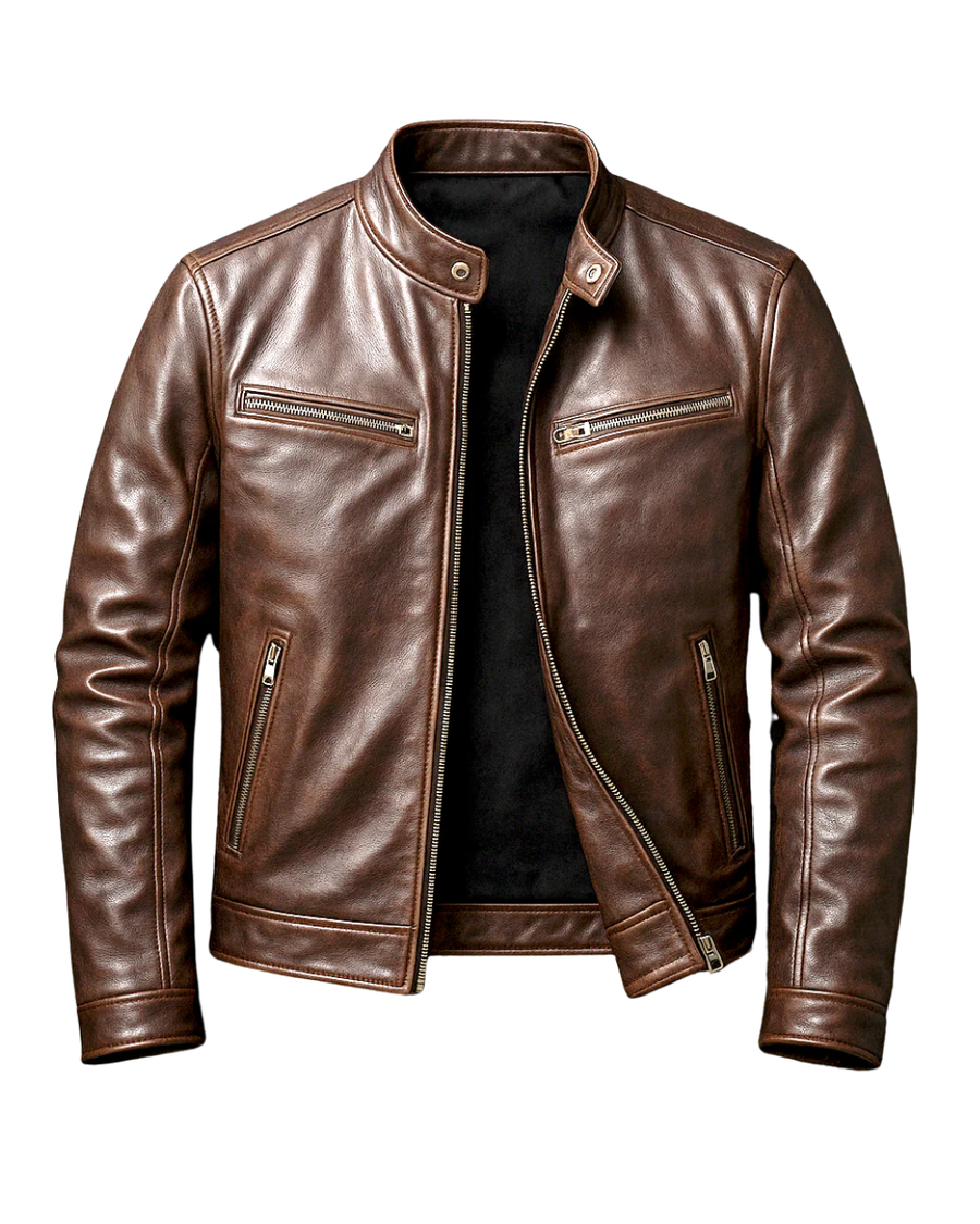ROUSSEL PARIS | Veste vintage en cuir