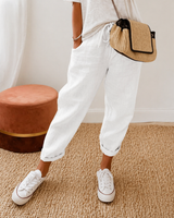 MOREAU LYON | PANTALON LIN DÉTENDU POUR FEMMES