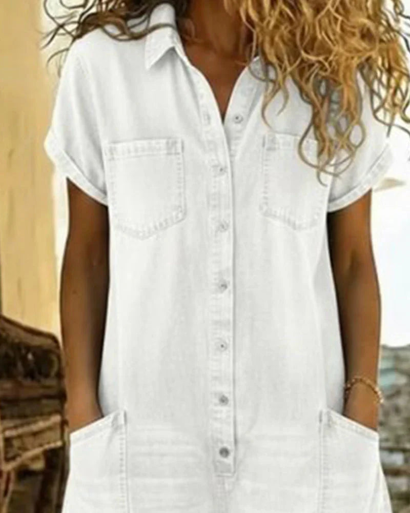 ROUSSEL PARIS | Combinaison en jean avec boutonnage frontal