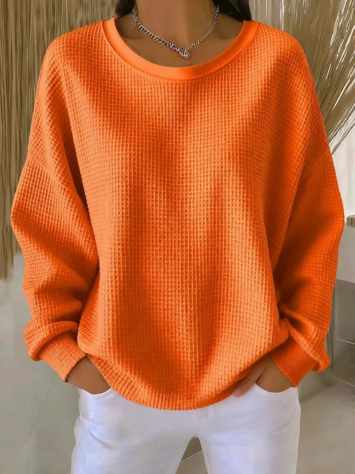 ROUSSEL PARIS | PULL OVERSIZE EN MAILLE GAUFRÉE POUR FEMME