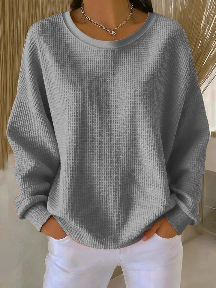 ROUSSEL PARIS | PULL OVERSIZE EN MAILLE GAUFRÉE POUR FEMME