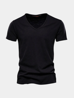 LAURENT MONACO | T-SHIRT COL V EN COTON POUR HOMME