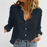 ROUSSEL PARIS | Chemise en lin boutonnée col à revers femme