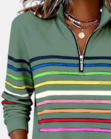 ROUSSEL PARIS | PULL RAYÉ À FERMETURE ÉCLAIR POUR FEMMES