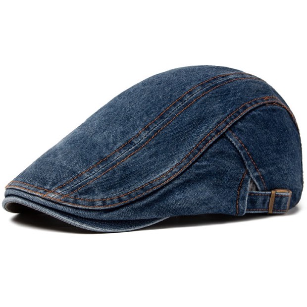 ROUSSEL PARIS | Casquette en denim surpiqué