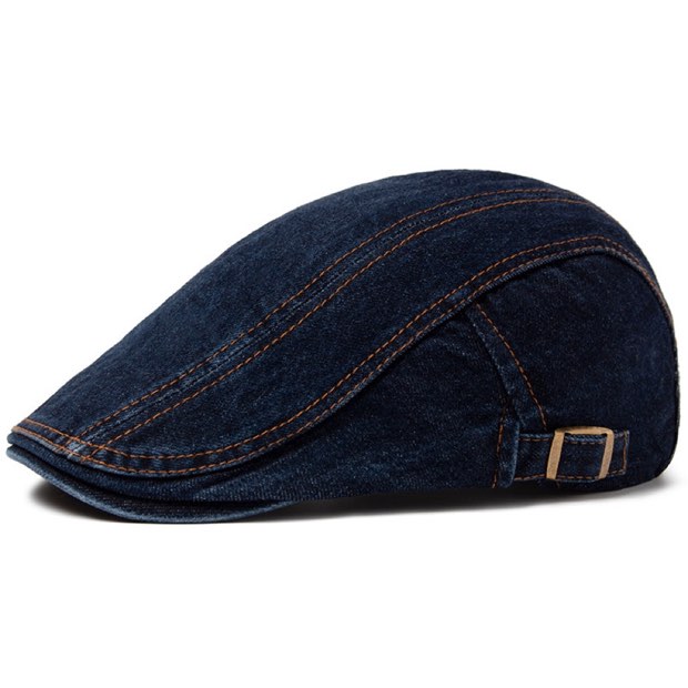 ROUSSEL PARIS | Casquette en denim surpiqué