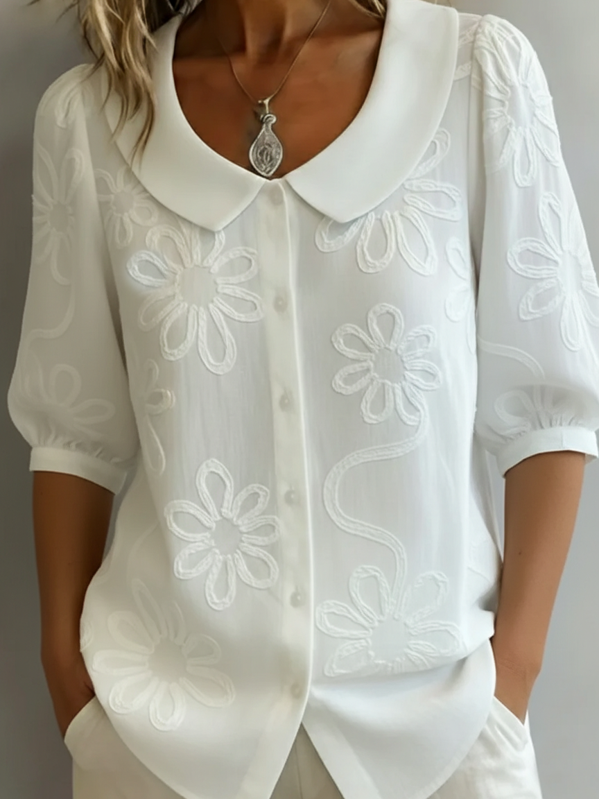 ROUSSEL PARIS | Blouse légère florale élégance naturelle