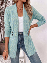 ROUSSEL PARIS | Cardigan Femme Élégant - Devant Ouvert & Taille Cintrée