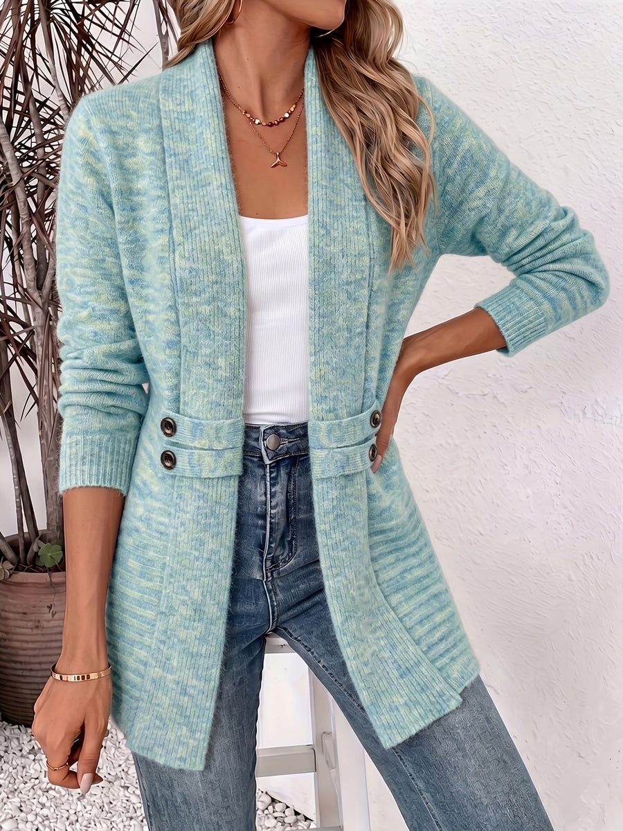 ROUSSEL PARIS | Cardigan Femme Élégant - Devant Ouvert & Taille Cintrée