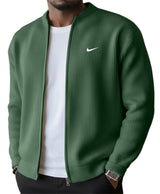ROUSSEL PARIS | Veste Zippée Côtelée Homme, Col Montant Stretch