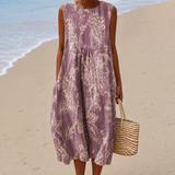 ROUSSEL PARIS | Robe Midi Fleurie Ample Camouflage Ventre Livia