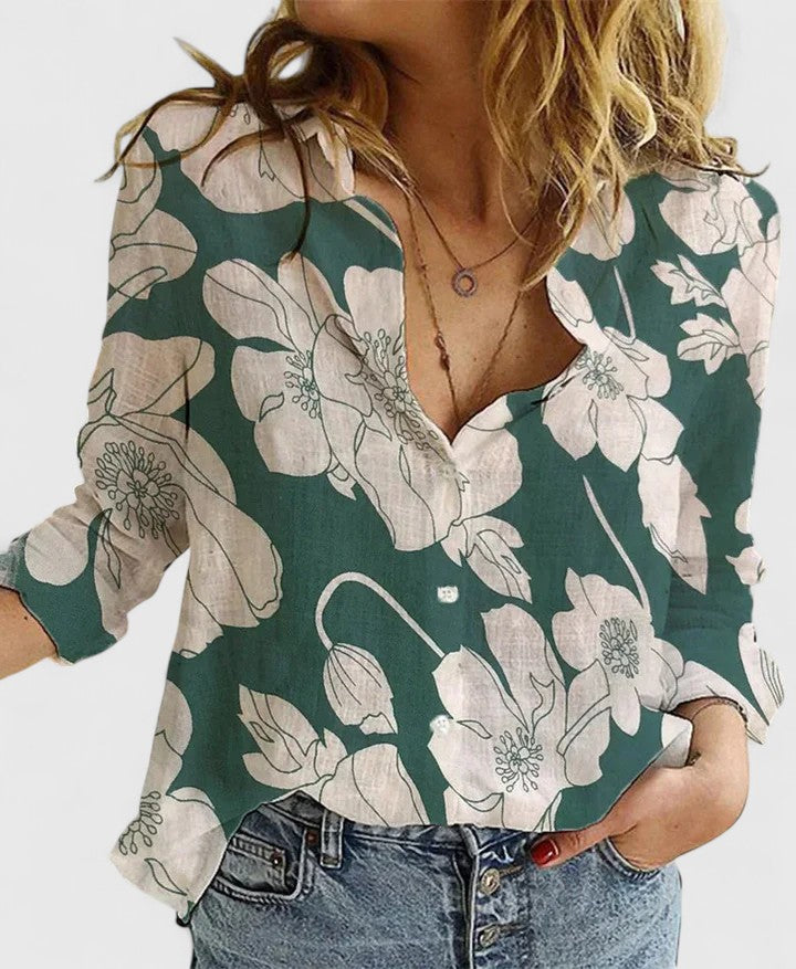 ROUSSEL PARIS | Chemise en lin boutonnée col à revers femme