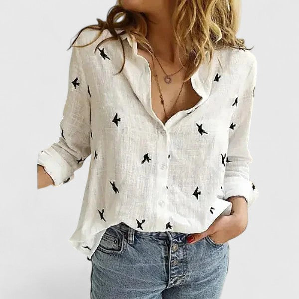 ROUSSEL PARIS | Chemise en lin boutonnée col à revers femme