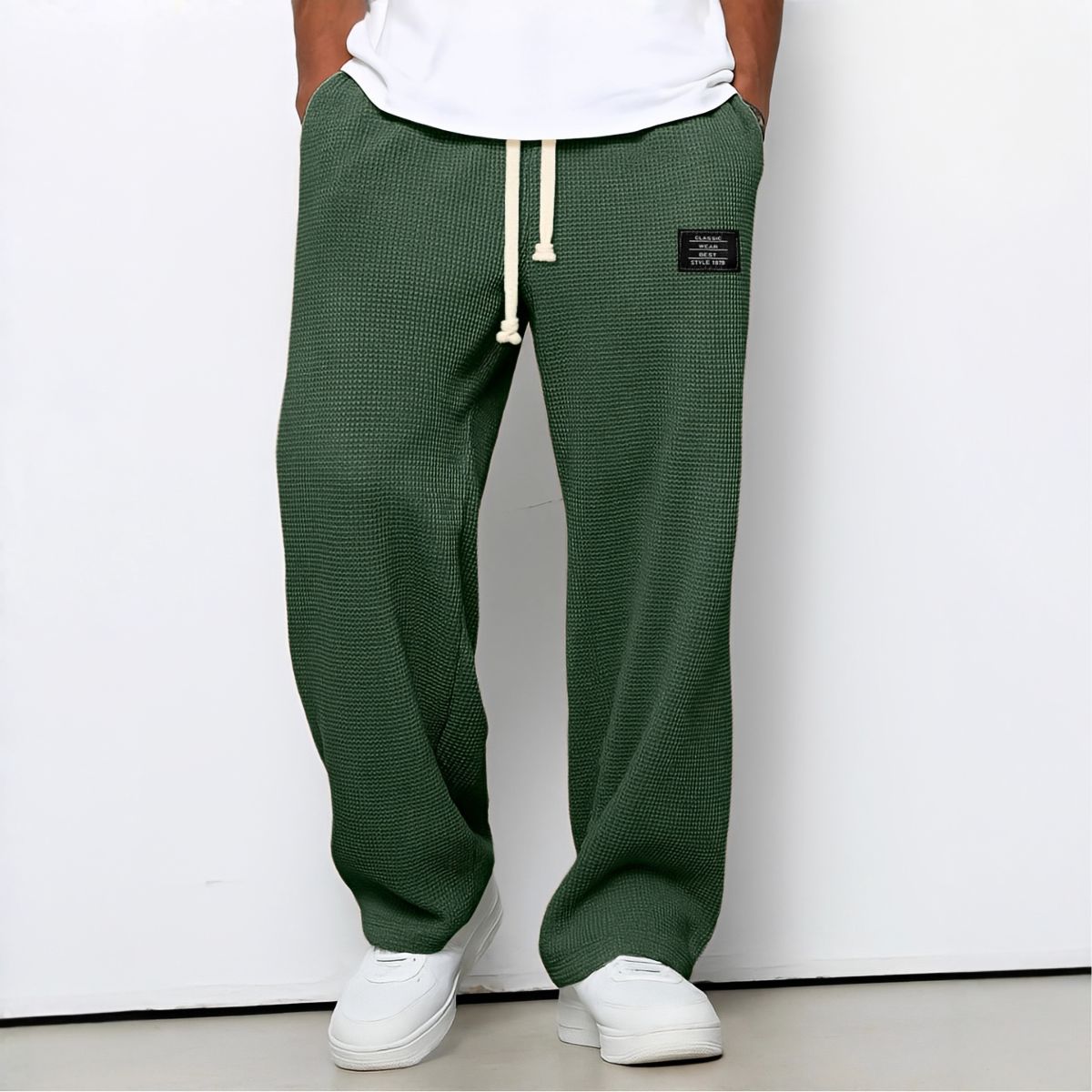 ROUSSEL PARIS | Pantalon Homme Confortable Coupe Ample et Ceinture Ajustable