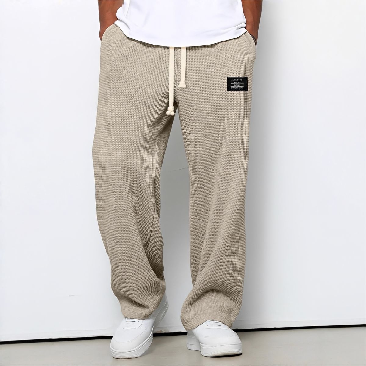 ROUSSEL PARIS | Pantalon Homme Confortable Coupe Ample et Ceinture Ajustable