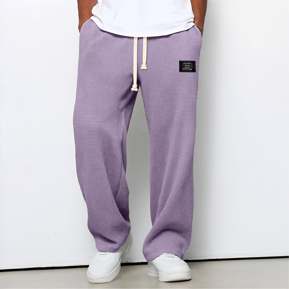 ROUSSEL PARIS | Pantalon Homme Confortable Coupe Ample et Ceinture Ajustable