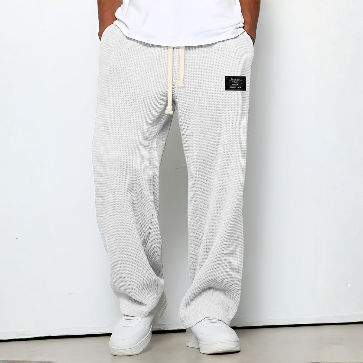 ROUSSEL PARIS | Pantalon Homme Confortable Coupe Ample et Ceinture Ajustable
