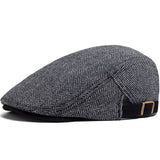 ROUSSEL PARIS | Casquette plate en laine à chevrons