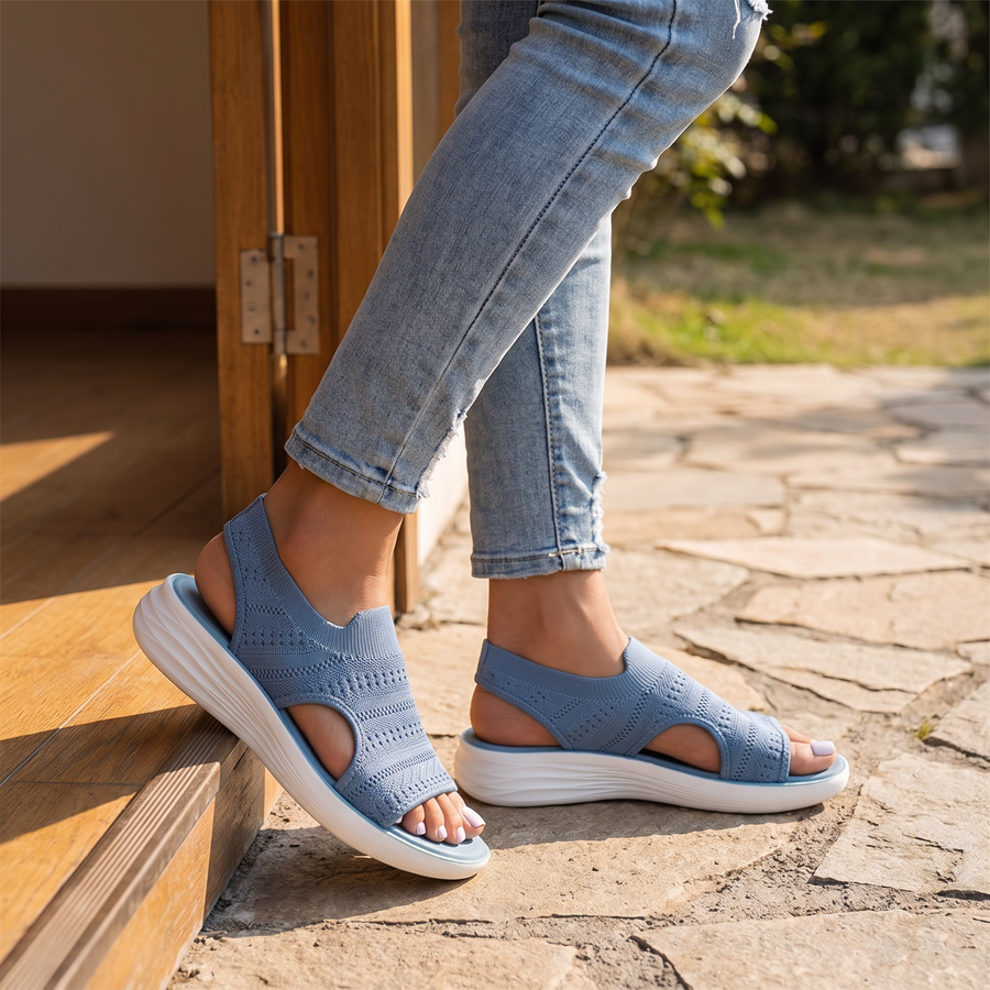 ROUSSEL PARIS | Sandales en Tricot Respirant à Plateforme