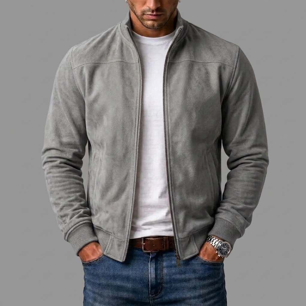 ROUSSEL PARIS | Blouson bomber en cuir brossé