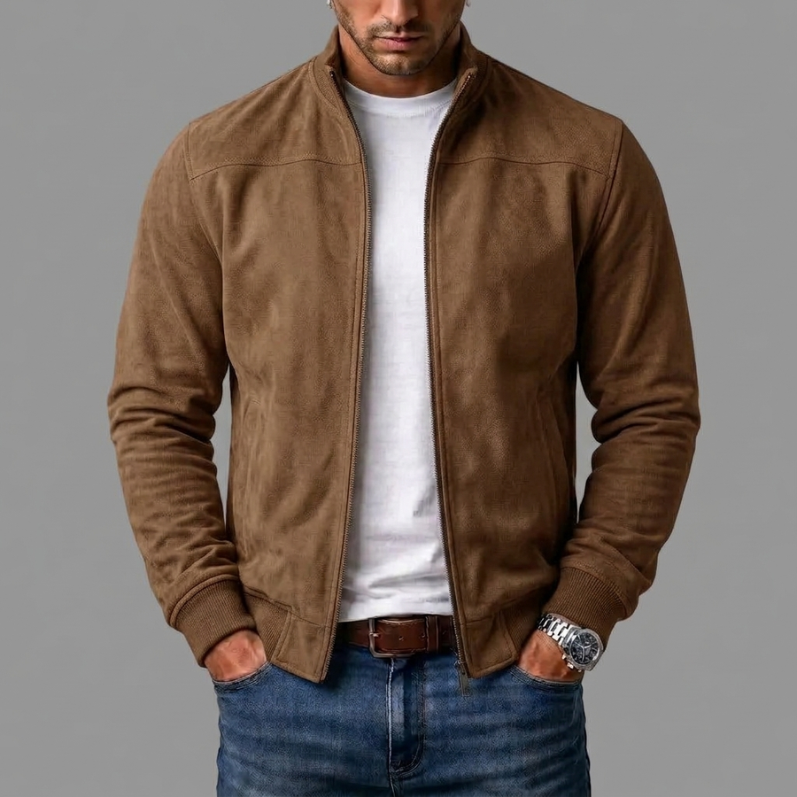 ROUSSEL PARIS | Blouson bomber en cuir brossé