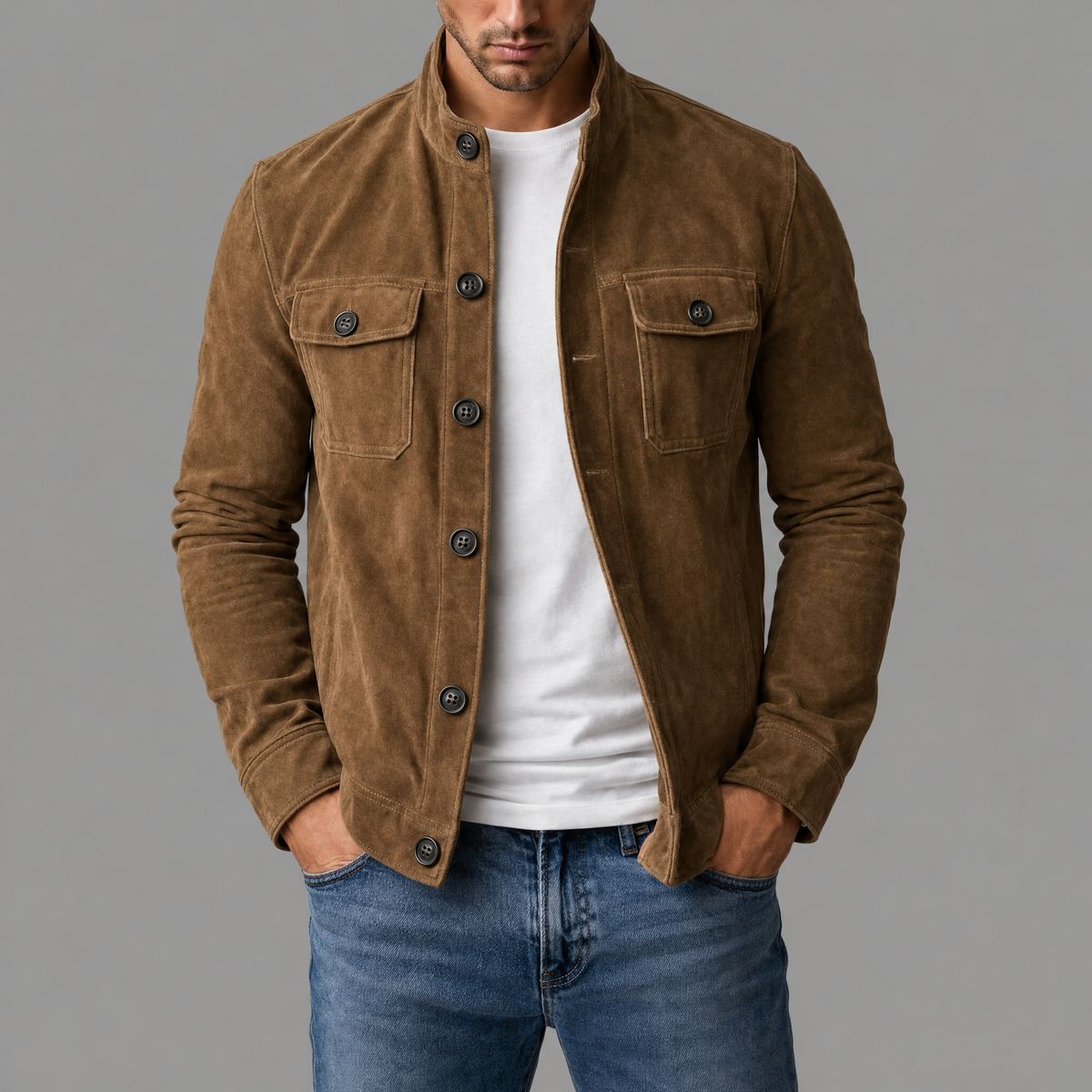ROUSSEL PARIS | Blouson bomber en daim premium