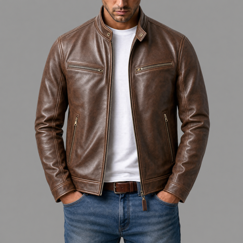 ROUSSEL PARIS | Veste vintage en cuir