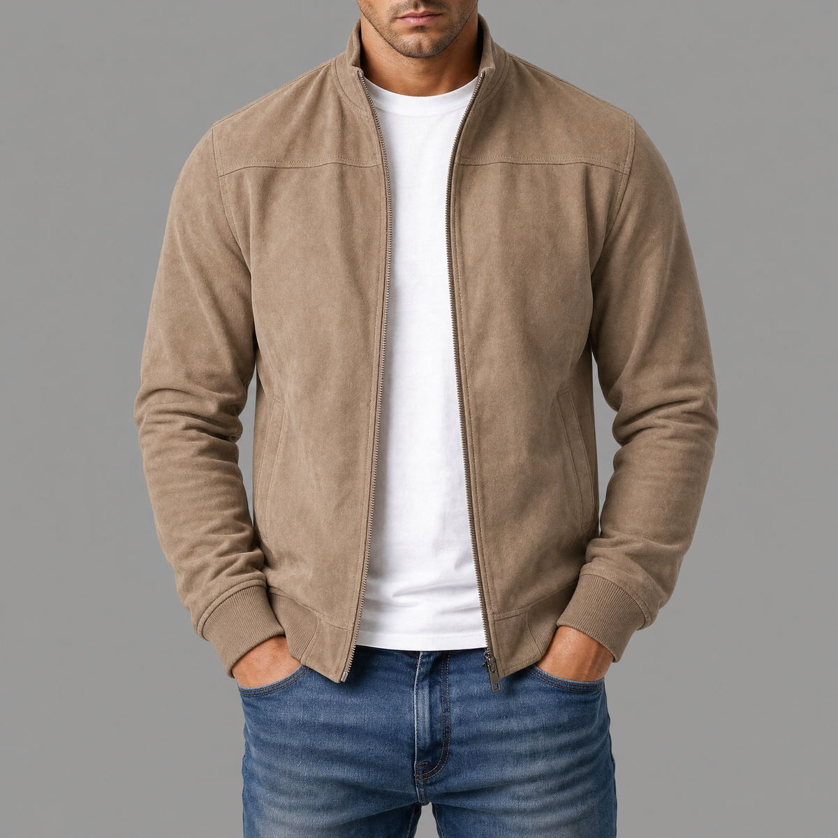 ROUSSEL PARIS | Veste en daim façonnée à la main