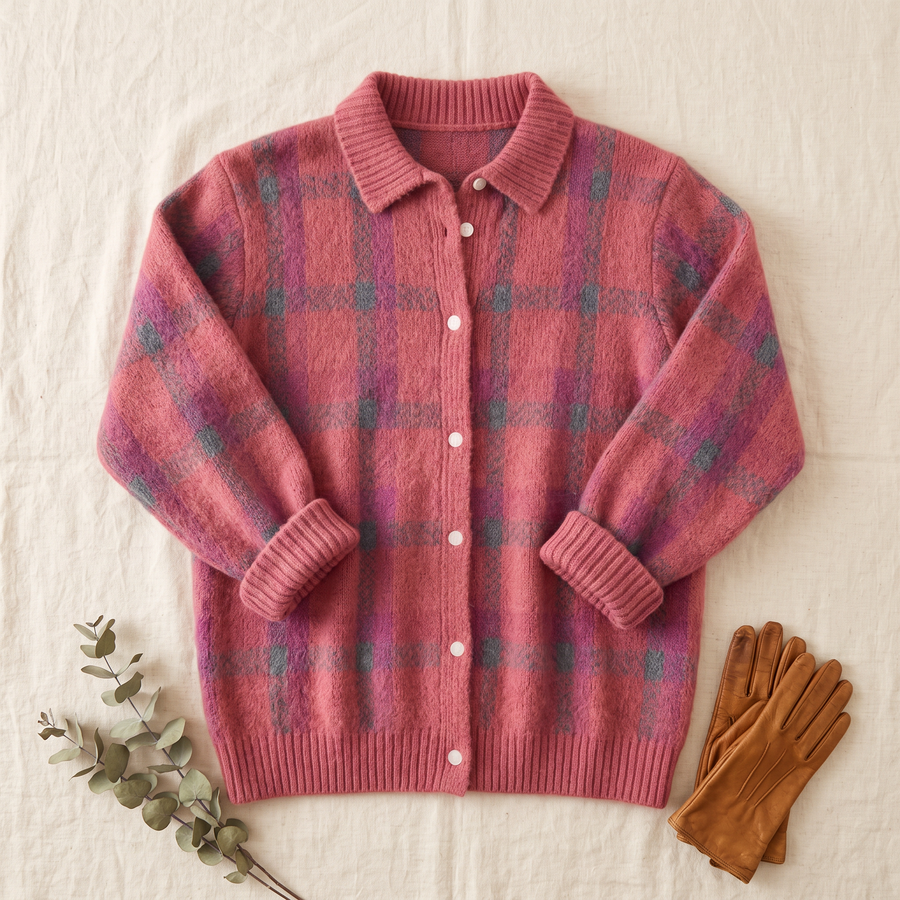 ROUSSEL PARIS | Cardigan tricoté à carreaux