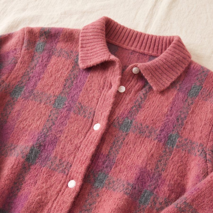 ROUSSEL PARIS | Cardigan tricoté à carreaux