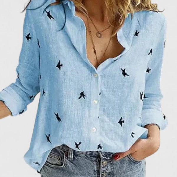 ROUSSEL PARIS | Chemise en lin boutonnée col à revers femme