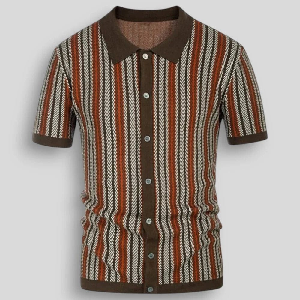 ROUSSEL PARIS | POLO MAILLE CHEVRON POUR HOMME