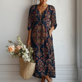 MOREAU LYON | ROBE IMPRIMÉE BOHO POUR FEMME